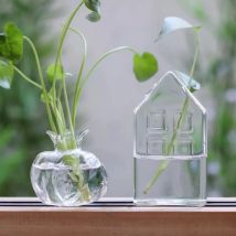Pflanzgefäße für Zuhause, klares Glas, Blumenvase, Pflanzenständer, Vase, Blumentopf, Hydrokulturbehälter für Garten und Heimdekoration