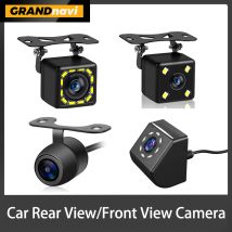 Grandnavi Car Front/Rear View Camera 4LED 12LED Night Vision Reversing Auto Parking Monitor CCD Waterproof 170 Degree HD Video