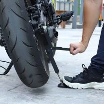 Soporte de rueda para ahorro de trabajo de motocicleta, soporte Universal para elevador de ruedas, soporte lateral, marco de elevación basculante para la mayoría de las motocicletas