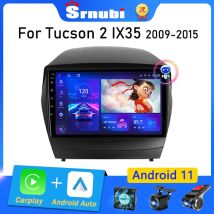 Srnubi Android 11 Radio de coche para Hyundai Tucson 2 LM Ix35 2009 - 2015 reproductor Multimedia 2Din Carplay estéreo GPS mapa unidad principal de DVD