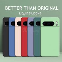 Per Google Pixel 8 Pro Custodia Pixel 10 Pro Cover Protezione in gomma siliconica liquida Custodia in TPU Pixel 9 Pro XL 8 Pro 8A 7A 7 6A 6 Pro