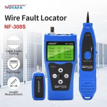NOYAFA NF-308 medida red LAN Cable longitud Cable prueba de continuidad rastreador de cables RJ45 RJ11 Ethernet USB BNC Cable Tester