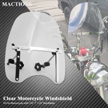 Motorrad Universal Windschutz scheibe große Windschutz scheibe 7/8 "1" Lenker Bildschirm für Harley Touring Sportster xl883 Softail für Yamaha