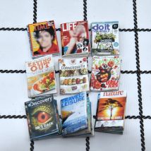 Puppenhaus magazine und Bücher für 11,5 Zoll Puppe Miniatur bücher Papier puppen zubehör