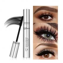 QIBEST Schwarz Mascara Wimpern Mascara 4D Seidige Wimpern Verlängerung Wimpern Make-Up Wasserdicht Mascara Volume Eye Kosmetik