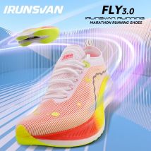 IRUNSVAN, zapatillas para correr con placa de carbono de palma completa, adecuadas para corredores pesados, zapatillas deportivas antideslizantes para exteriores para hombres