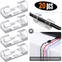 20 Stück Kabel klemmen Organizer Draht halter Kabel management Selbst klebende Kabel Draht halter Organizer Klemme Kabel Aufbewahrung clips
