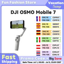 DJI-estabilizador de cardán Osmo mobile 7 para teléfono inteligente, seguimiento nativo con capacidades de Audio e iluminación integradas, Original, nuevo