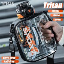 TKK 1/1.6/2L sportowa butelka na wodę TRITAN o dużej pojemności kreatywny kubek odporny na ciepło odkryty czajnik podróżny dla dorosłych siłownia Fitness dzbanki