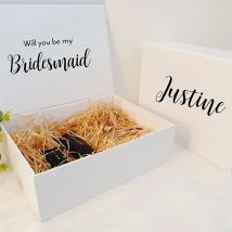Vorschlagbox-Vinyl-Aufkleber „Willst du mein Brautjungfer sein, Trauzeugin“-Schild-Aufkleber, personalisierte Geschenkbox-Schild-Aufkleber, Dekor