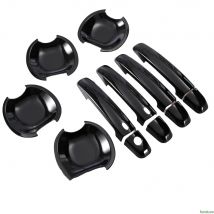 Glänzend Schwarz Carbon Faser Auto Türgriff Abdeckung Trim Aufkleber Styling Zubehör Für Suzuki Swift 2005-2017