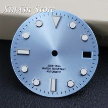 28,5 MM Sunburst Zifferblatt Hochwertige Leuchtende Zifferblätter Für NH35 NH36 4R 7S Bewegung Fit SUB NH35 Uhrengehäuse