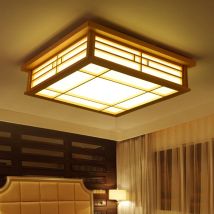 Chinesischen Stil Holz Deckenleuchte Wohnzimmer Dekoration LED Lampe Japanischen Stil Tatami Esszimmer Beleuchtung Holz Led-leuchten