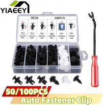 Clip di fissaggio automatica Misto per carrozzeria auto Push Fermo Pin Rivetto Paraurti Porta Trim Pannello di fissaggio Kit clip per auto Confezione scatola o borsa