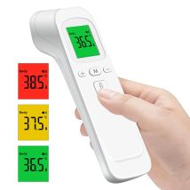 Termometro medico a infrarossi sulla fronte Laser digitale retroilluminato senza contatto LCD per uso domestico Febbre per bambini per adulti Corpo infantile