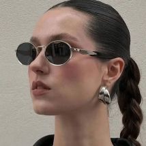 3 stücke Neue Kleine Oval Sonnenbrille Frauen Legierung Rahmen Trend Outdoor Sonnenbrille Hohe Qualität Klassische Männer Luxus Marke Brillen UV400