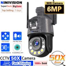 6mp Doppel objektiv ptz wifi 4g SIM-Karte Kamera im Freien 30x 50x optischer Zoom menschliche Erkennung 200m Nachtsicht IP-Kameras icsee xmeye