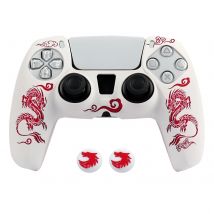 Rzeźba laserowa Miękka silikonowa osłona na kontroler PS5 Skórka Etui na gamepad Joystick Akcesoria