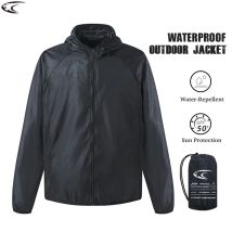 LNGXO Uomo Donna Giacca da trekking impermeabile Protezione solare ad asciugatura rapida Giacca a vento Unisex Campeggio Arrampicata Sport all'aria aperta Cappotto antipioggia