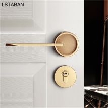 PVD złote wnętrze cichy zamek antywłamaniowy stop cynkowy wyciszenie klamki Split zamki meble łazienkowe mechaniczne uchwyty do drzwi