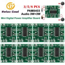 3/5/8PCS PAM8403 Audio 2x3W Mini Digital Power Verstärker Bord Modul für Klasse D Stereo Audio Verstärker Modul 5V Power