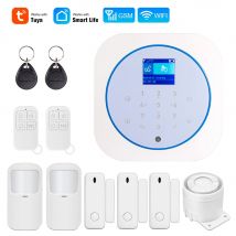KERUI G12 Sistema di allarme di sicurezza domestica Connessione GSM Kit antifurto wireless mobile con sensore di movimento Sirena TUYA Smart APP