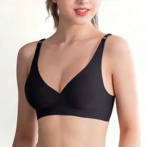 Sujetadores Push Up sin costuras para mujer, sujetador sin aros, Bralette con cuello en V, ropa interior deportiva acolchada extraíble, lencería Sexy femenina S-XXL