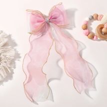 1 stücke Koreanischen Stil Schmetterling Knoten Haar Clip Lange Quaste Prinzessin Ball Stirnband Nette Mädchen kinder Mode Haar Zubehör