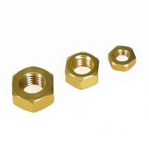 M1.4 M1.6 M2 M2.5 M3 M4 M5 M6 M8 M10 M12 M14 M16 M20 Brass Hex Nut Metric Threaded Hexagonal Nuts For Bolts Screws DIN934