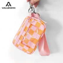 Women Coin Wallet Female Purse Card Holder Coin Purse Short Wallets Small Purse Zipper Keychain Clutch Bag Wallet
