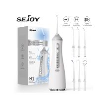 SEJOY Dental Oral lrrigator for Men Women Teeth Cleaner Portable Dental Water Flosser 4 Modes IPX7 Mouth Washing Machine