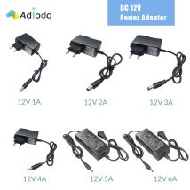 AC 110-240V DC 12V 1A 2A 3A 5A 6A 8A Adattatore di alimentazione universale Adattatore per caricabatterie Eu Us Au Uk per strisce luminose a LED 5M 10M 15M