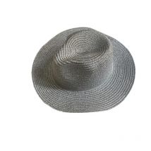Panama straw hat silver wire material jazz sun hat beach hat face cover sun hat summer sun hat female summer hat