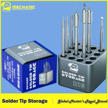 【MECHANIC】 R16 Multifunktionale Lötkolbenspitzen-Aufbewahrungsbox für C210 C245 C115 T12 Heizkern-Organizer Schweißkopfhalter