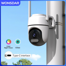 WONSDAR IP-Kamera, Heimsicherheitsschutz, PTZ iCsee WLAN-Kamera, 1080P HD, Mini-Videoüberwachung für den Innen- und Außenbereich