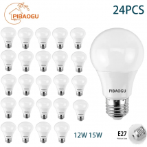 24 pz Lampadina A LED E27 AC220V Luci A LED 12 W 15 W Lampadina A Risparmio Energetico Luce Neutra Calda Fredda Per Soggiorno Casa LED per interni Bombilla