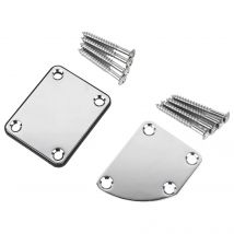 Gearlly Reinforcement Board High Quality Zinc Alloy Neck Plate for Bass Electric Guitar Accessories