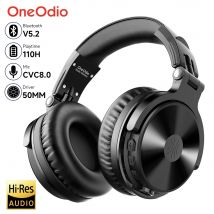 Oneodio Pro-C auriculares inalámbricos Bluetooth con micrófono 110Hr de alta resolución sobre la oreja Bluetooth 5,2 auriculares para teléfono PC deportes
