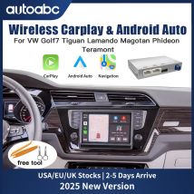 Wireless Carplay Android Auto für Volkswagen GTI Golf7 Tiguan Passat B8 Teramont Polo MIBI System Support Rear View Mirror Link Multimedia Navigation Support Camera, Multimedia Zubehör, Airplay und