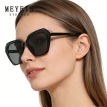 MEYETS Neue Mode Schmetterling Rezept Sonnenbrille Photochrome/Polarisierte Quadratische Myopie Progressive Sonnenbrille für Frauen