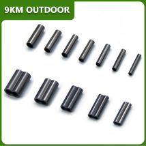 50 ~ 200 pezzi tubo di filo da pesca in ottone da pesca singolo doppio canna maniche a crimpare accessori per lenze connettore per tubo da pesca