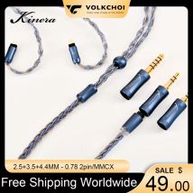Kinera Ace 2.0 cavo per auricolari cavo di aggiornamento modulare 2.5 + 3.5 + 4.4mm spina staccabile rame 0.78 cavo 2pin/MMCX per Kz EDX PR2