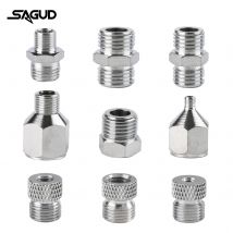 SAUGD 9 sztuk/zestaw adapter do aerografu akcesoria montażowe zestaw wymienny złącze sprzęgające narzędzie do sprężarki i węża szczotki powietrznej