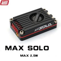 RUSH TANK MAX SOLO 5,8 GHz 2,5 W transmisor de vídeo VTX de alta potencia 48 canales con carcasa CNC para Drones de ala fija de largo alcance RC FPV DIY
