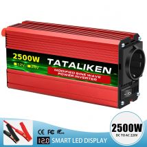 3000W 4000W Wechselstrom modifizierter sinusförmiger Wechsel richter 12V bis 220V 50Hz Konverter Autozubehör Solar LED Euros tandard Socke