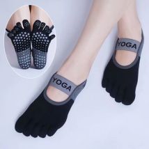 Yoga-Socken, rutschfest, für Damen, dünn, Sommer, Fünf-Finger-Socken, rutschfest, neue Fitness, Indoor-Sport, Pilates-Socken, breite Träger