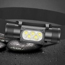 Mini-LED-Scheinwerfer, 1920 lm, weiß, 7000–8000 K, Taschenlampe, 18650-Batterie, Speicher, Stirnlampe, Typ C, USB-Scheinwerfer, Blitzlampe