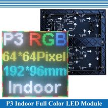 P3-LED-Bildschirmmodul für den Innenbereich, 1/32 Scan, 192 x 192 mm, 64 x 64 Pixel, SMD-Vollfarb-P3-LED-Anzeigemodul