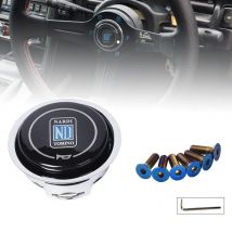 Universal ND Hupe Abdeckung Metall + Kunststoff Modifizierte Auto Hupe Taste Racing Auto Lenkrad Hupe Abdeckung