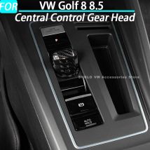 Auto Zentrale Steuerung Getriebe Kopf Schaltknauf Abdeckung Pailletten Trim für VW Golf 8 8,5 Innen Zubehör 2021 2022 2023 2024 2025